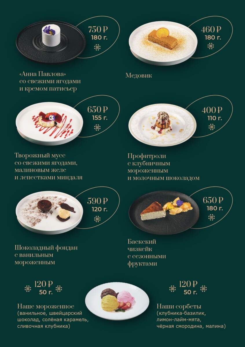Десерты. Страница 1