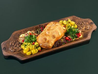 Кулебяка с курицей и грибами
