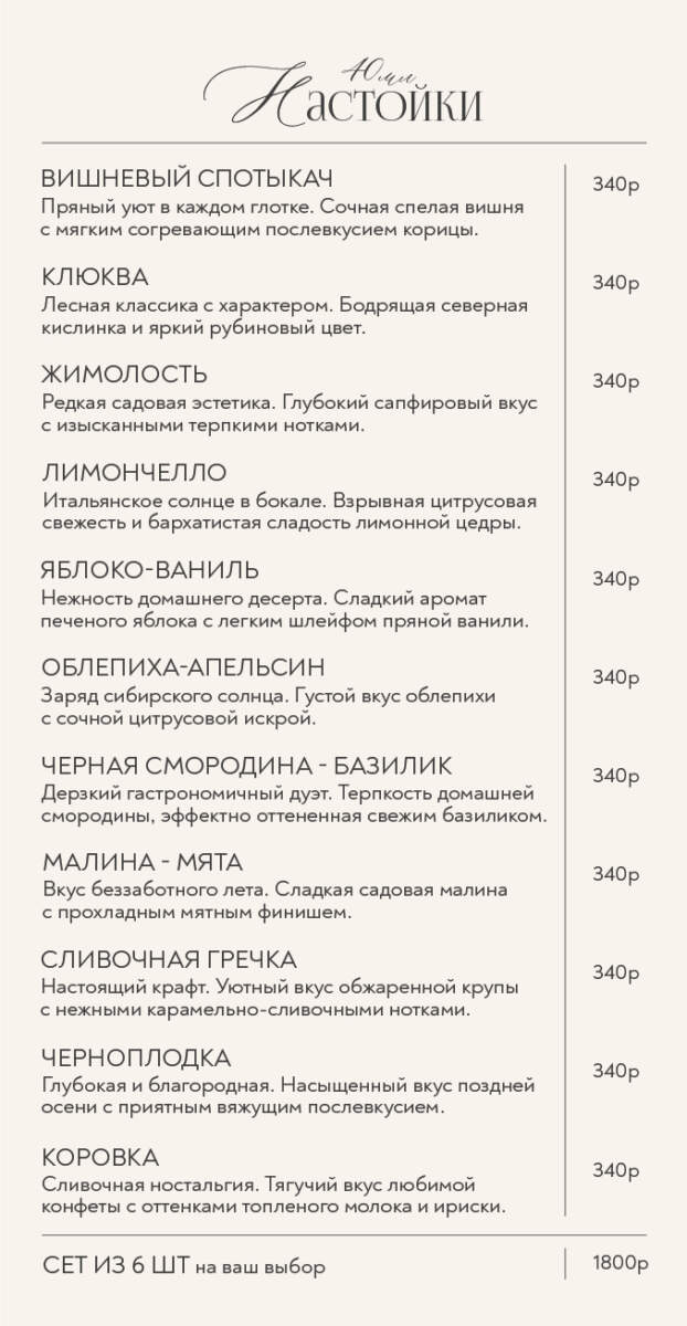 Винная и барная карта. Страница 3